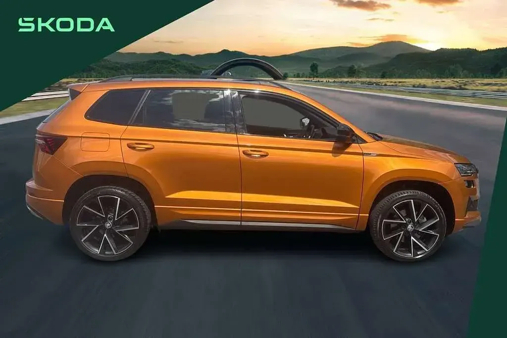 Used Skoda Karoq SportLine 150 HP (110 kW) 2023 Orange SUV