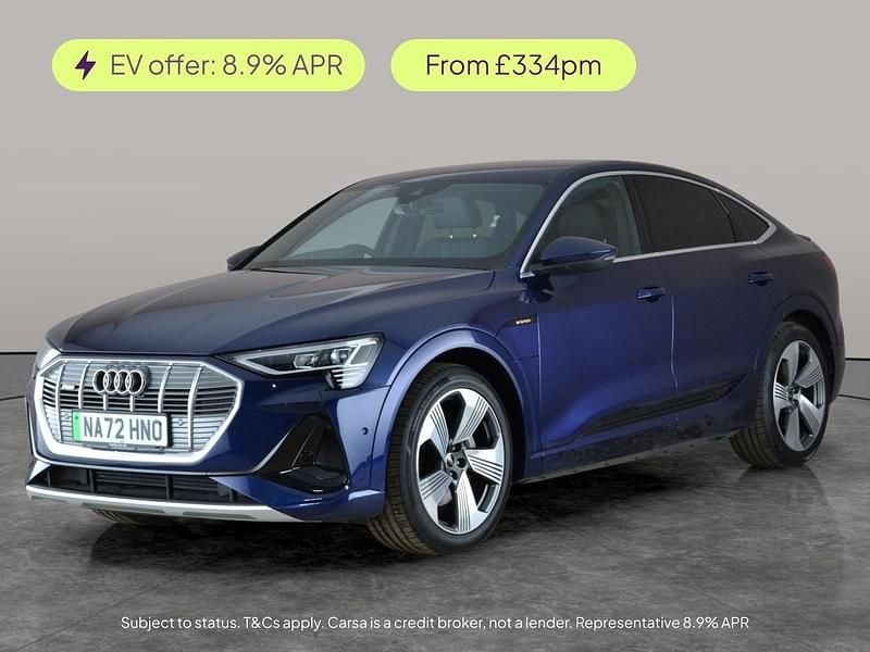 Blue Used 2022 Audi e-tron S-Line SUV | £22,728 (Good price) - Image 1/2