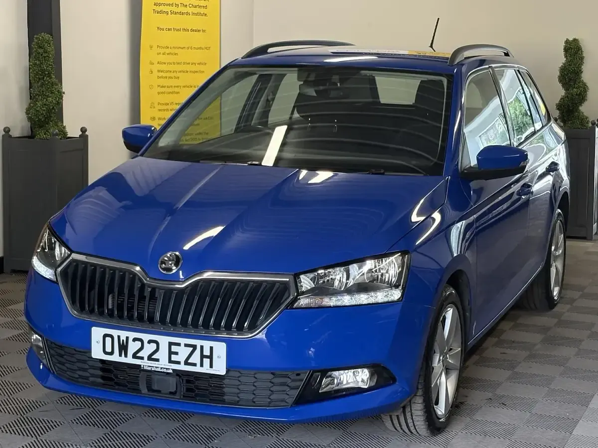 Used Skoda Fabia SE L 95 HP (69 kW) 2022 Blue Hatchback