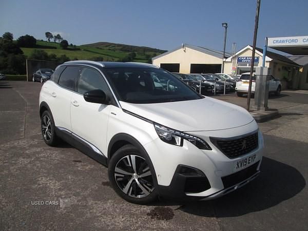 White Used 2019 Peugeot 3008 GT-line Hatchback | £12,500 (A bit pricey) - Image 1/4