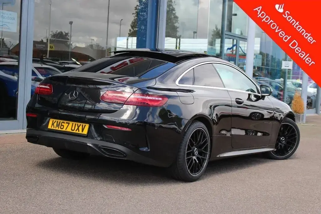 Used Mercedes E220 AMG Line Premium Plus 194 HP (142 kW) 2017 Black Coupe