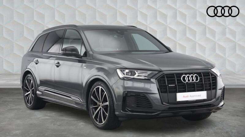 Grey Used 2022 Audi Q7 Black Edition SUV | £47,500 (Good price) - Image 1/4