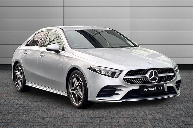 Used Mercedes A180 AMG line 136 HP (100 kW) 2021 Silver Sedan