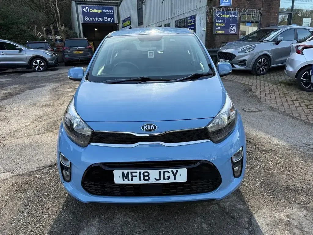Used Kia Picanto 84 HP (61 kW) 2018 Blue Hatchback