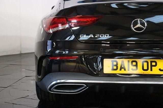 Used Mercedes CLA200 AMG line 163 HP (119 kW) 2019 Black Coupe