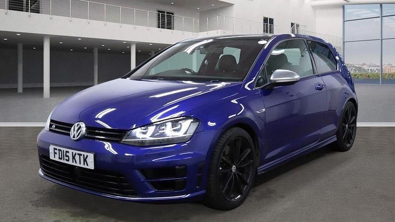 Used VW Golf VII R 2015 Blue Hatchback