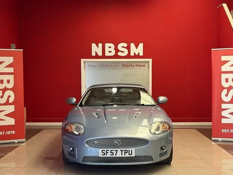 Used Jaguar XKR Supercharged 420 HP (308 kW) 2008 Blue Cabriolet