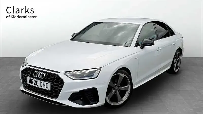 Used Audi A4 Black Edition 163 HP (119 kW) 2020 White Sedan