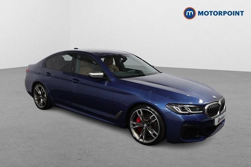 Blue Used 2021 BMW M550 Exclusive Sedan | £38,149 (Fair price) - Image 1/4