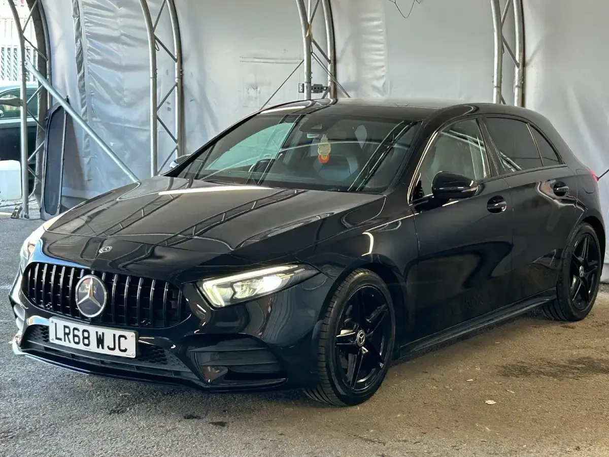 Used Mercedes A200 AMG line 2018 Black Hatchback