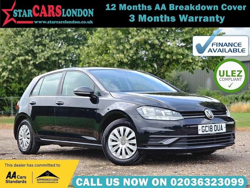 Black Used 2018 VW Golf VII S Hatchback | £8,500 (Super price) - Image 1/4