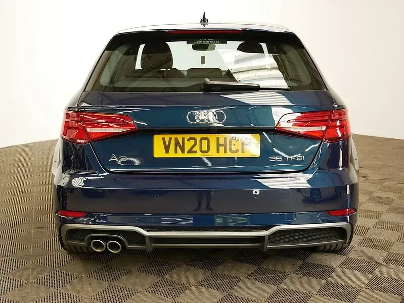 Used Audi A3 S-Line 150 HP (110 kW) 2020 Blue Sedan