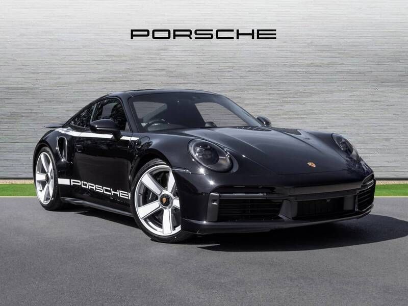 Jet black metallic New 2025 Porsche 911 Turbo | £214,990 - Image 1/4