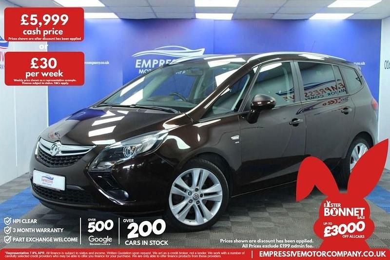Used Vauxhall Zafira SRi 170 HP (125 kW) 2015 Brown MPV