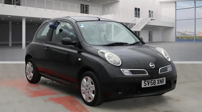 Black Used 2008 Nissan Micra Acenta Hatchback | £2,799 (Fair price) - Image 1/4