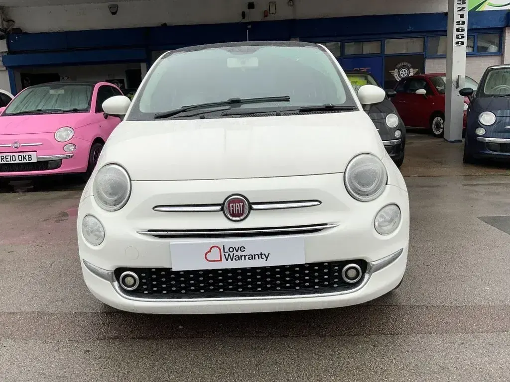 Used Fiat 500 Lounge 69 HP (50 kW) 2016 White Hatchback