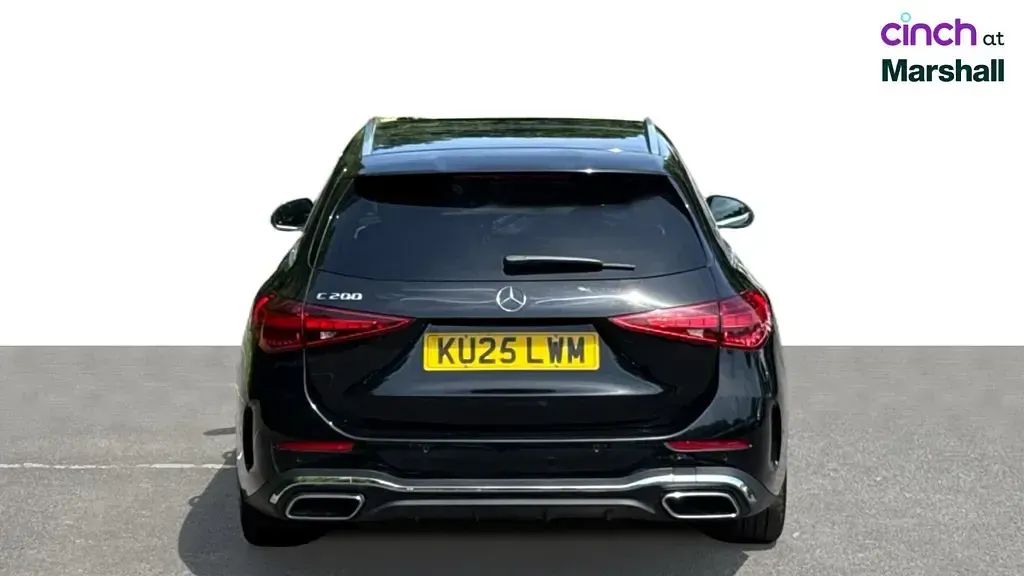 Used Mercedes C200 AMG line 200 HP (147 kW) 2025 Black Estate