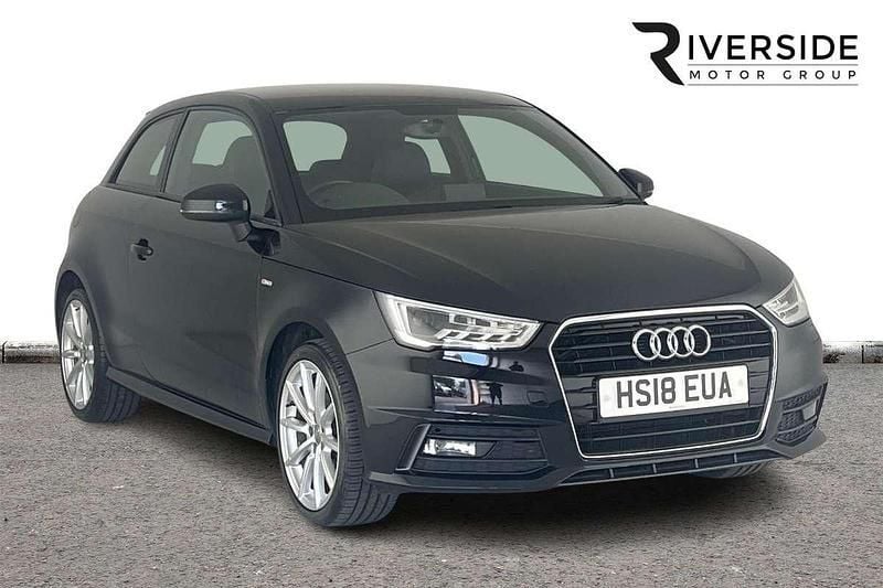Brilliant black Used 2018 Audi A1 S-Line Hatchback | £9,990 (Good price) - Image 1/4