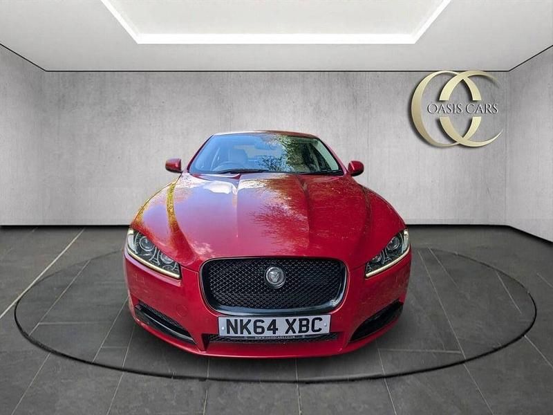 Begagnad Jaguar XF Luxury 2014 Röd Sedan