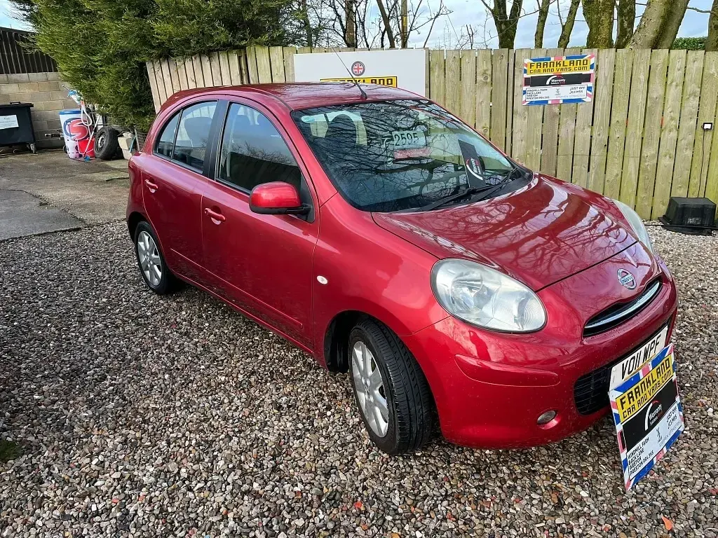 Used Nissan Micra Acenta 98 HP (72 kW) 2011 Red Hatchback