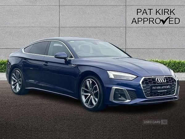 Blue Used 2023 Audi A5 S-Line Coupe | £28,990 (Fair price) - Image 1/4