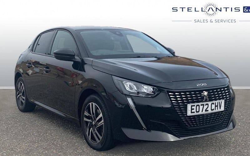 Black Used 2022 Peugeot 208 Allure+ Hatchback | £13,992 (Fair price) - Image 1/4