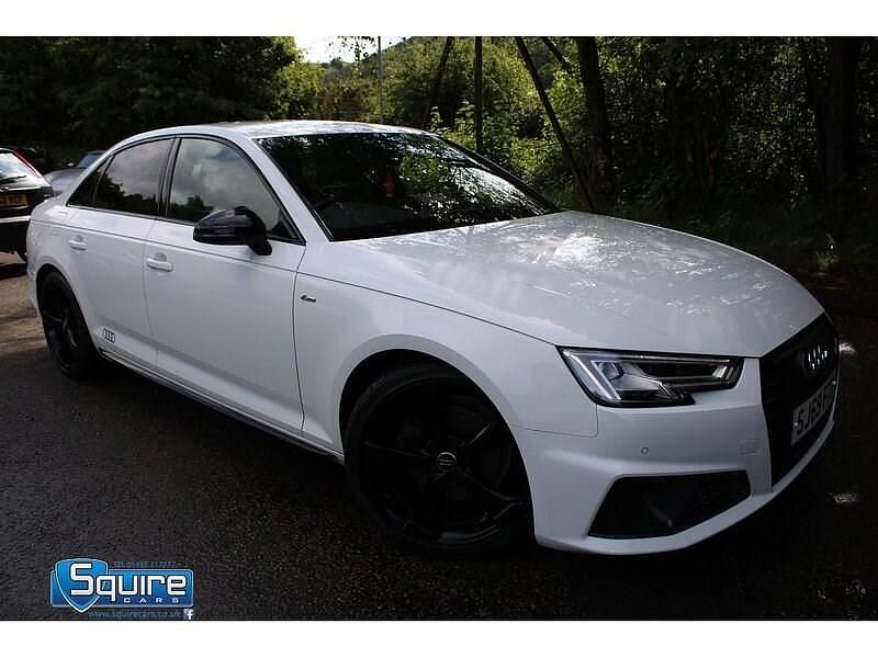 Used Audi A4 Black Edition 150 HP (110 kW) 2019 White Sedan