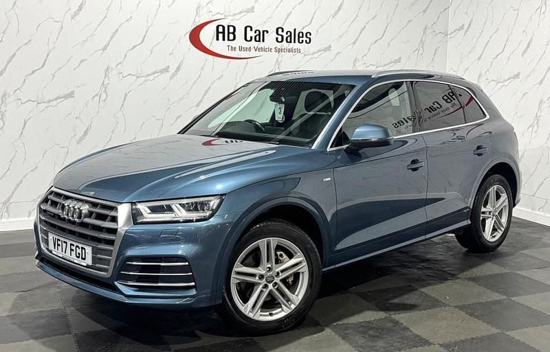 Blue Used 2017 Audi Q5 S-Line SUV | £16,999 (Fair price) - Image 1/3