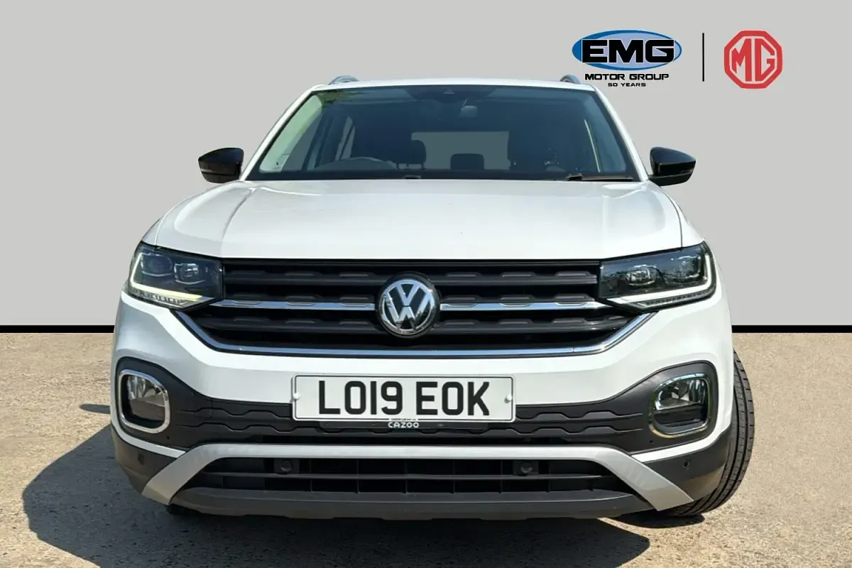 Used VW T-Cross Edition 115 HP (84 kW) 2019 White SUV