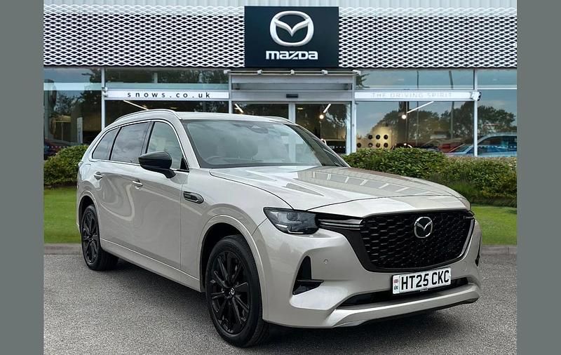 Silver Used 2025 Mazda CX-80 Homura-Line SUV | £42,394 (Good price) - Image 1/4
