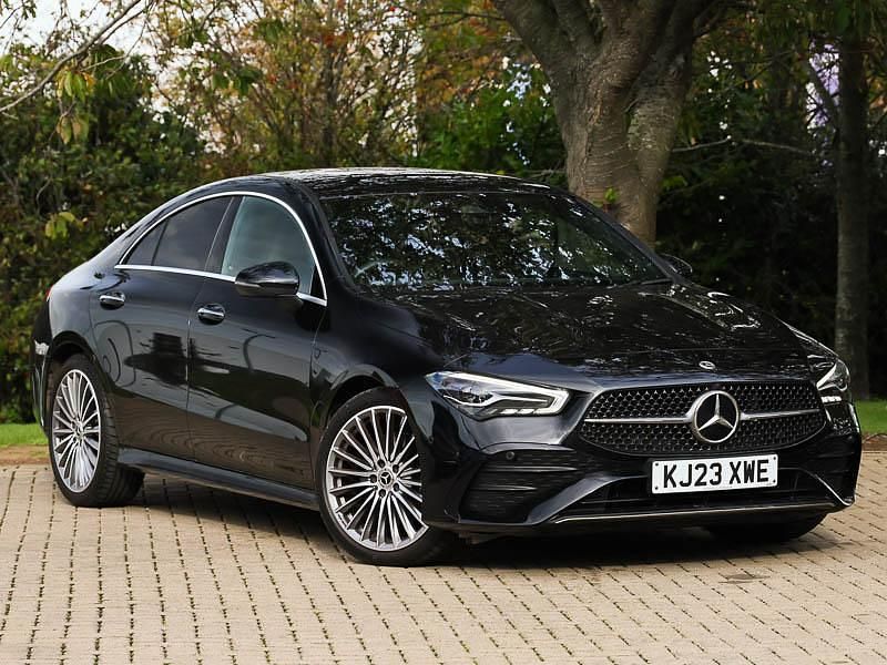 Black Used 2023 Mercedes CLA200 AMG Line Premium Coupe | £29,998 (Super price) - Image 1/4