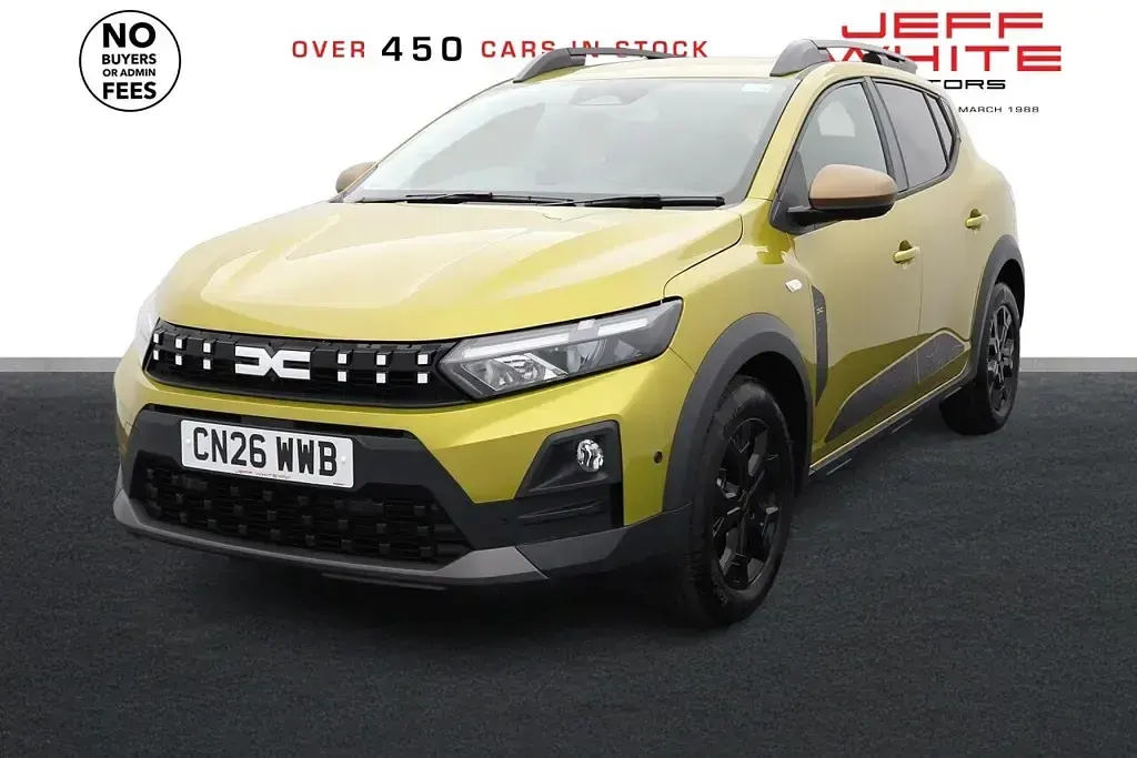 New Dacia Sandero Extreme 2026 Yellow Hatchback