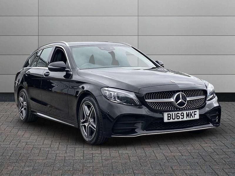 Black Used 2019 Mercedes C200 AMG Line Premium Estate | £17,990 (Fair price) - Image 1/4