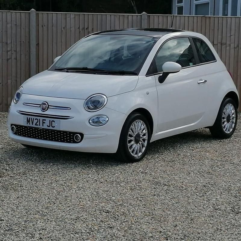 White Used 2021 Fiat 500 Lounge Hatchback | £8,000 (Good price) - Image 1/4