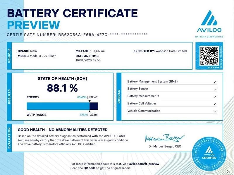 Used Tesla Model 3 Long Range AWD 366 kW (498 HP) 2020 White Sedan