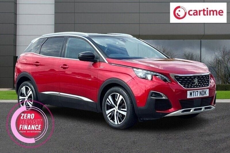 Red Used 2017 Peugeot 3008 GT-line Hatchback | £13,750 (Fair price) - Image 1/3
