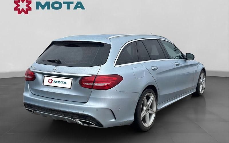 Used Mercedes C220 AMG line 170 HP (125 kW) 2018 Silver Estate