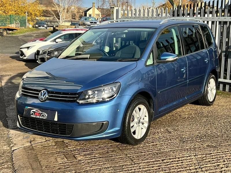 Used VW Touran SE 105 HP (77 kW) 2014 Blue MPV