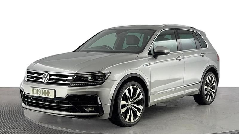 Silver Used 2019 VW Tiguan R-line SUV | £17,920 (Good price) - Image 1/4