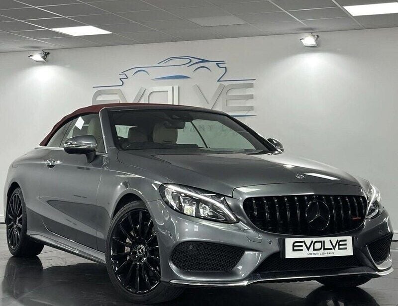 Grey Used 2018 Mercedes C200 AMG line Cabriolet | £17,795 (Fair price) - Image 1/4