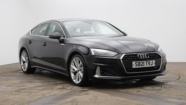 Black Used 2021 Audi A5 Sport Hatchback | £22,295 (Fair price) - Image 1/4