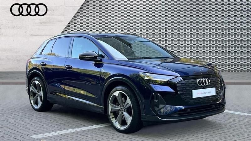 Blue Used 2022 Audi Q4 e-tron Advanced Plus SUV | £39,090 (Super price) - Image 1/4