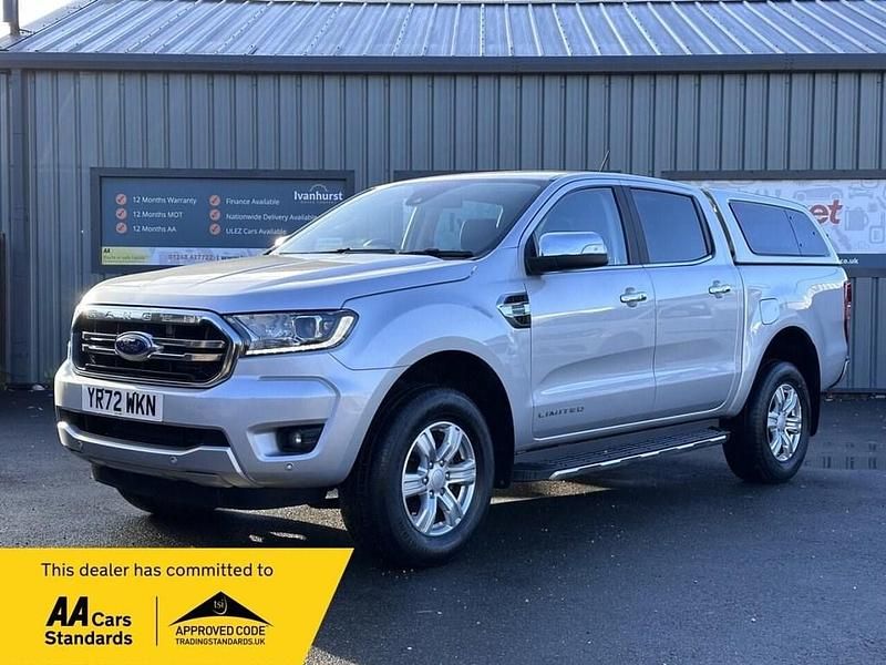 Silver Used 2022 Ford Ranger Limited Pickup | £16,950 (Fair price) - Image 1/4