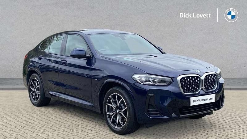 Blue Used 2022 BMW X4 M Sport SUV | £32,222 (Good price) - Image 1/4