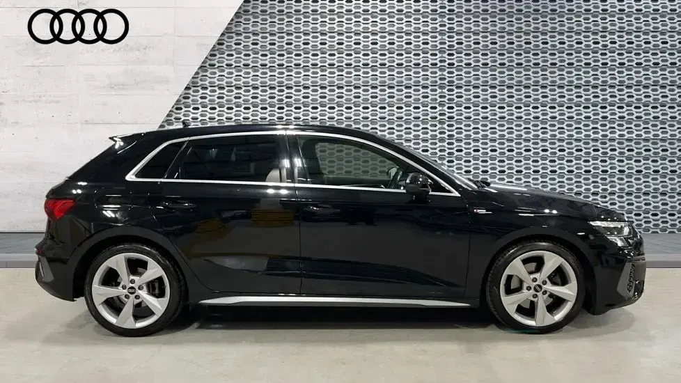 Used Audi A3 S-Line 150 HP (110 kW) 2021 Black Sedan