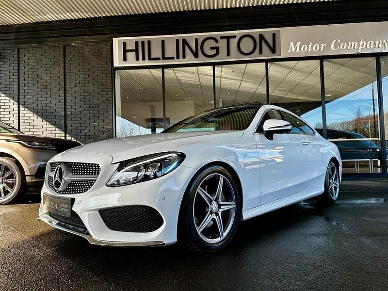 Used Mercedes C200 AMG Line Premium 184 HP (135 kW) 2016 White Coupe