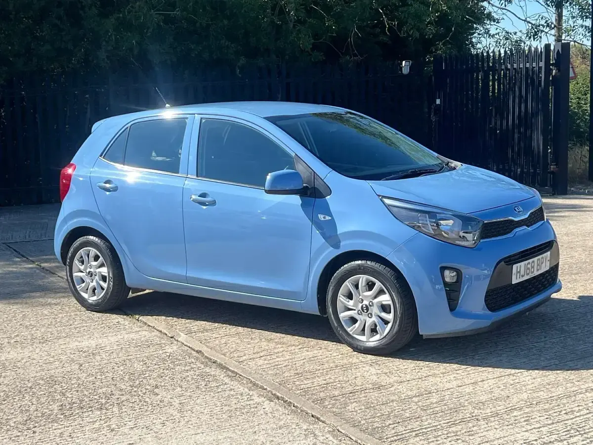 Used Kia Picanto 83 HP (61 kW) 2018 Blue Hatchback