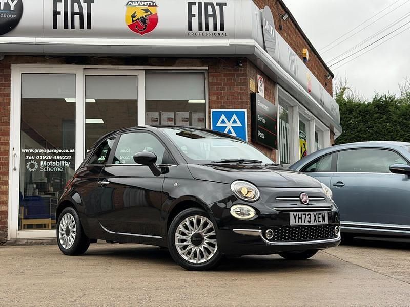 Black Used 2023 Fiat 500 S Hatchback | £10,649 (Fair price) - Image 1/4