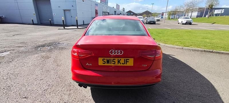 Used Audi A4 S-Line 150 HP (110 kW) 2015 Red Sedan