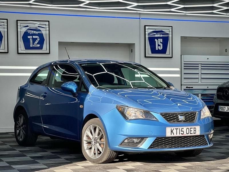Blue Used 2015 Seat Ibiza I-Tech Coupe | £5,999 (Fair price) - Image 1/4